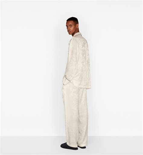 pyjama dior homme|Toile de Jouy Pajama Pants White Technical Silk .